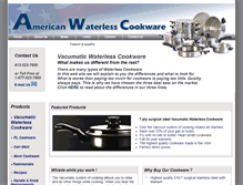 Tablet Screenshot of americanwaterlesscookware.com